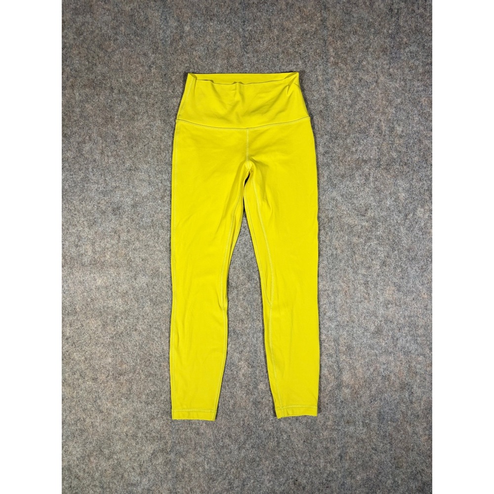 Lululemon Align High Rise‎ Leggings Womens 6 Yellow Citron Athletic Yoga Pants